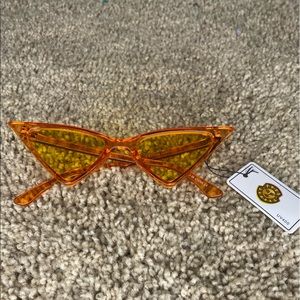 Orange transparent glasses